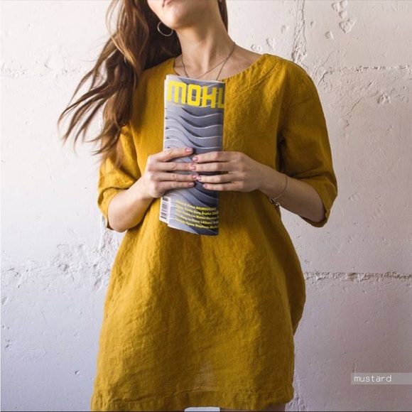 Washed Linen Dress with Pockets - Picture 1 of 9